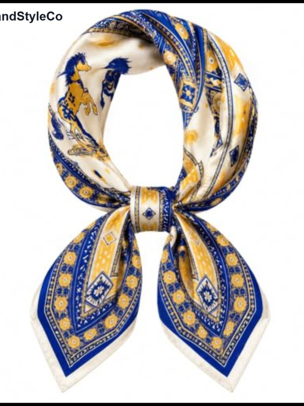 Satin Neck Scarf 27.5 Inch Square Bandana Hair Scarves Lightweight